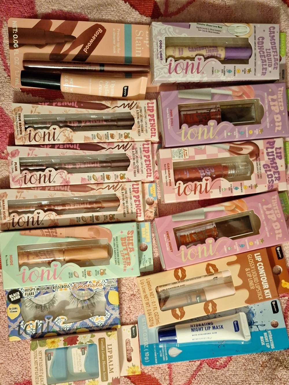 Pink and Neutral Lip Care Setsby IONI & B PURE.16 Pc Set Of The Best Viral Items